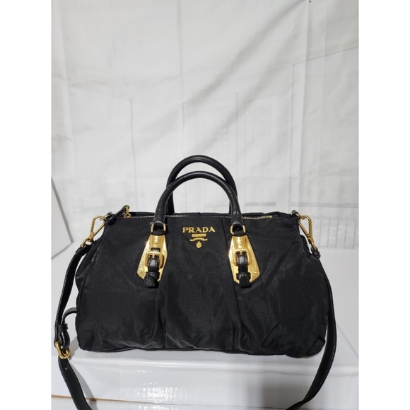 Prada Convertible Satchel Tessuto Bag Black - Picture 5 of 13